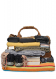 Vintage-Leder Reisetasche, braun